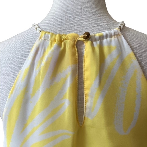 LILY PULITZER FOR TARGET YELLOW AND WHITE SLEEVELESS PULLOVER TOP SIZE SMALL - Picture 8 of 10